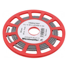 Markere Marcaj PVC gri 1,3÷3mm -30÷80°C 8 bucati | Electronic-mag.ro | Componente Electronice