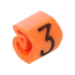 Markere de Marcaj PVC Portocalie, 3-1,3mm, Rezistență 30-80°C | Electronic-mag.ro | Componente Electronice