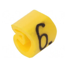 Markere Marcaj PVC Galben 6 buc, 1,3-3mm, Temperaturi -30 până la 80°C | Electronic-mag.ro | Componente Electronice