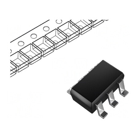 Tranzistor NPN bipolar BRT 50V 0,1A 150mW SC88A SOT353 x2 | Electronic-mag.ro | Componente Electronice