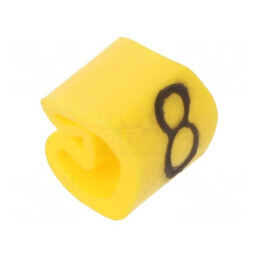 Markere Marcaj PVC Galben 8 buc 1,3-3mm 30-80°C | Electronic-mag.ro | Componente Electronice
