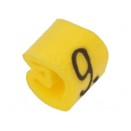 Markere Marcaj PVC Galben 9 1,3÷3mm -30÷80°C | Electronic-mag.ro | Componente Electronice