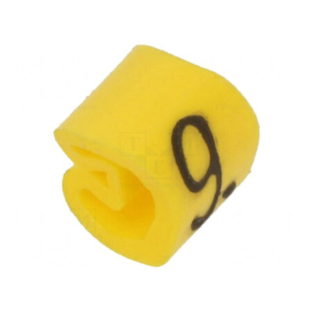 Markere Marcaj PVC Galben 9 1,3÷3mm -30÷80°C | Electronic-mag.ro | Componente Electronice