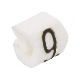 Markere Marcaj PVC albă 9 1,3÷3mm -30÷80°C | Electronic-mag.ro | Componente Electronice