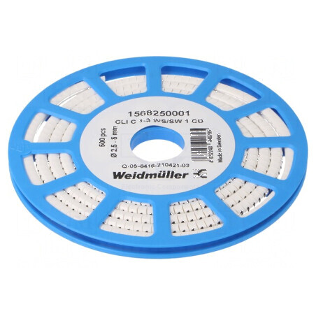 Markere Marcaj PVC Albă 1 2,5÷5mm -30÷80°C | Electronic-mag.ro | Componente Electronice