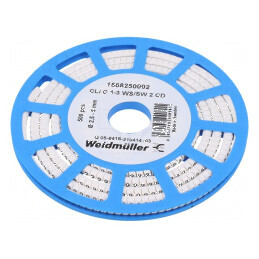 Markere de Marcaj PVC Alb 2-5mm -30 la 80°C | Electronic-mag.ro | Componente Electronice
