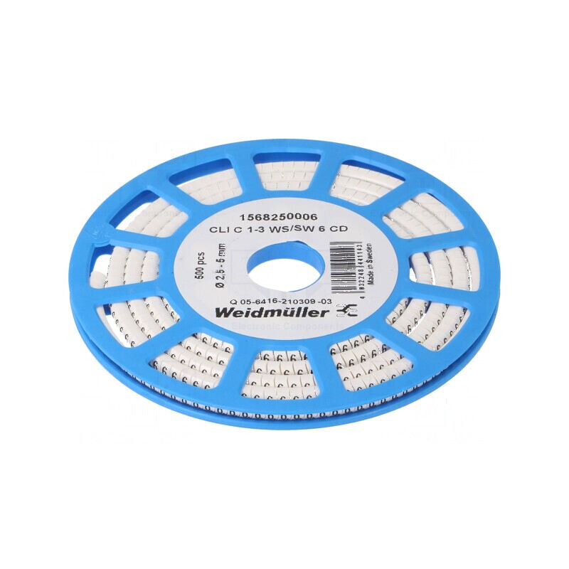 Markere Marcaj PVC albă, 6 bucăți, 2,5-5mm, temperatură 30-80°C | Electronic-mag.ro | Componente Electronice Markere Marcaj PVC albă, 6 bucăți, 2,5-5mm, temperatură 30-80°C | Electronic-mag.ro | Componente Electronice