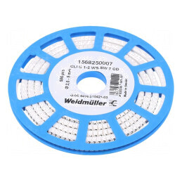 Markere Marcaj PVC Alb 7mm 2,5÷5mm Temperatura -30÷80°C | Electronic-mag.ro | Componente Electronice