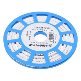 Markere Marcaj PVC Albă 0 2,5÷5mm -30÷80°C | Electronic-mag.ro | Componente Electronice