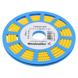 Markere Marcaj PVC galben 1 2,5÷5mm -30÷80°C | Electronic-mag.ro | Componente Electronice