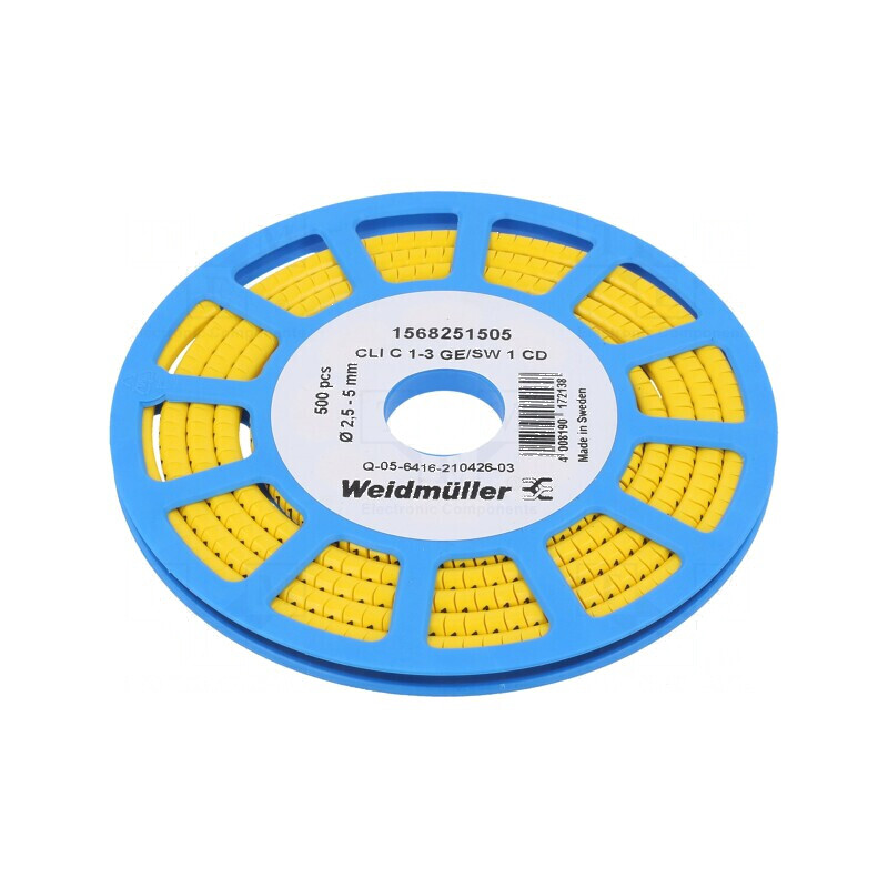 Markere Marcaj PVC galben 1 2,5÷5mm -30÷80°C | Electronic-mag.ro | Componente Electronice Markere Marcaj PVC galben 1 2,5÷5mm -30÷80°C | Electronic-mag.ro | Componente Electronice