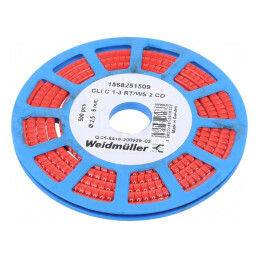 Markere Marcaj PVC roșie 2-5mm -30÷80°C | Electronic-mag.ro | Componente Electronice