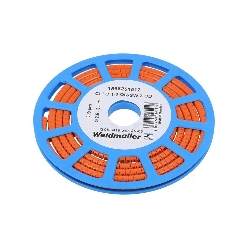 Markere Marcaj PVC Portocalie 3 2,5÷5mm -30÷80°C | Electronic-mag.ro | Componente Electronice Markere Marcaj PVC Portocalie 3 2,5÷5mm -30÷80°C | Electronic-mag.ro | Componente Electronice