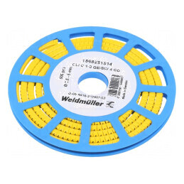 Markere Marcaj PVC Galben 4 2,5÷5mm -30÷80°C | Electronic-mag.ro | Componente Electronice