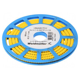 Markere Marcaj PVC Galben 5 mm 30÷80°C | Electronic-mag.ro | Componente Electronice