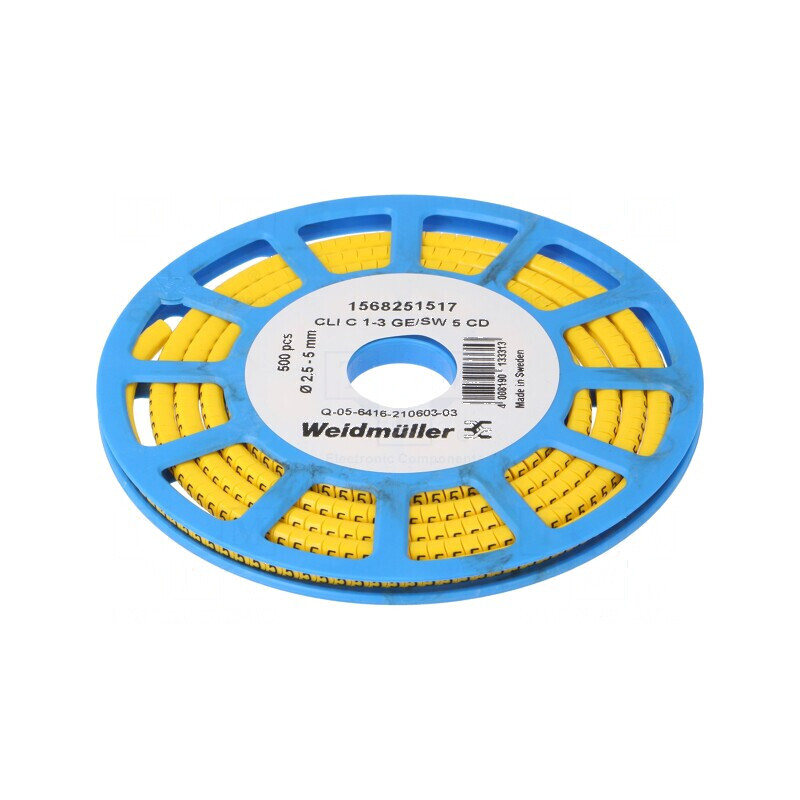 Markere Marcaj PVC Galben 5 mm 30÷80°C | Electronic-mag.ro | Componente Electronice Markere Marcaj PVC Galben 5 mm 30÷80°C | Electronic-mag.ro | Componente Electronice