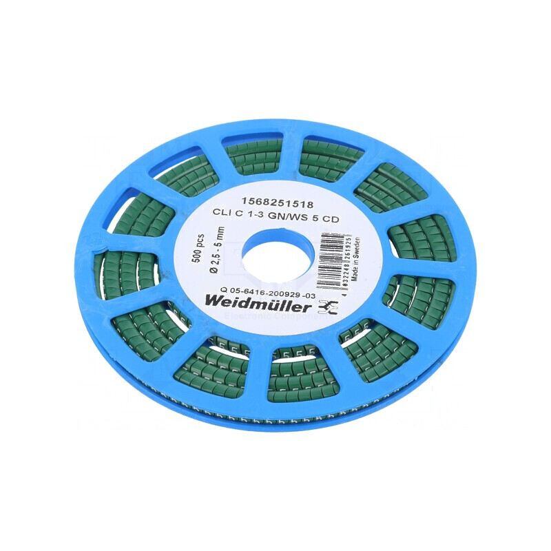 Markere Marcaj PVC Verde 2,5-5mm -30° până la 80°C | Electronic-mag.ro | Componente Electronice Markere Marcaj PVC Verde 2,5-5mm -30° până la 80°C | Electronic-mag.ro | Componente Electronice