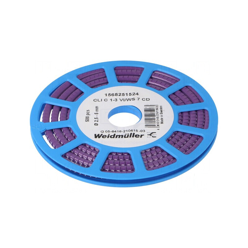 Markere Marcaj PVC Violet 7 2,5÷5mm -30÷80°C | Electronic-mag.ro | Componente Electronice Markere Marcaj PVC Violet 7 2,5÷5mm -30÷80°C | Electronic-mag.ro | Componente Electronice