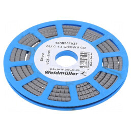 Markere Marcaj PVC Gri 8 Bucăți 2,5÷5mm -30÷80°C | Electronic-mag.ro | Componente Electronice