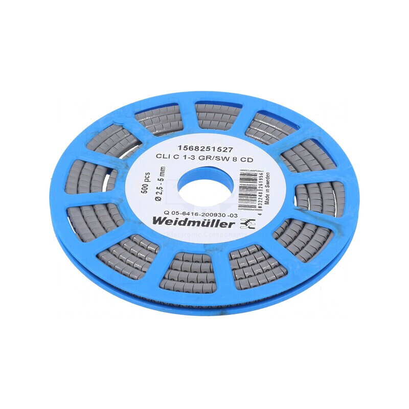 Markere Marcaj PVC Gri 8 Bucăți 2,5÷5mm -30÷80°C | Electronic-mag.ro | Componente Electronice Markere Marcaj PVC Gri 8 Bucăți 2,5÷5mm -30÷80°C | Electronic-mag.ro | Componente Electronice