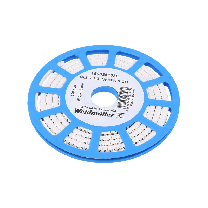 Markere pentru Marcaj PVC albă 9 2,5÷5mm -30÷80°C | Electronic-mag.ro | Componente Electronice