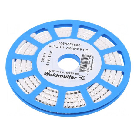 Markere pentru Marcaj PVC albă 9 2,5÷5mm -30÷80°C | Electronic-mag.ro | Componente Electronice