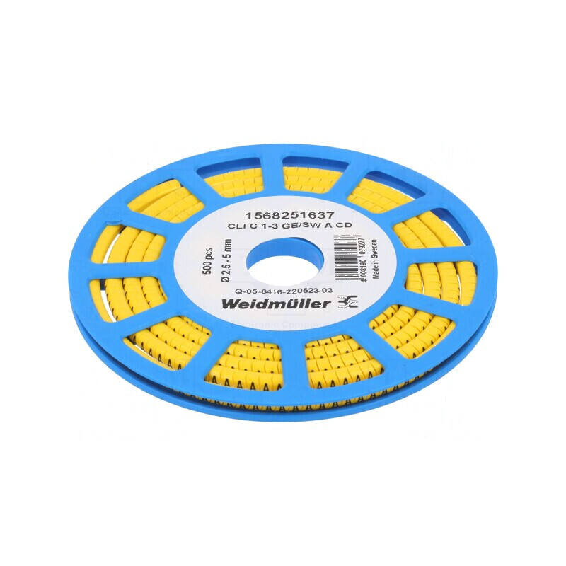 Markere Marcaj PVC galben 2,5-5mm -30÷80°C | Electronic-mag.ro | Componente Electronice Markere Marcaj PVC galben 2,5-5mm -30÷80°C | Electronic-mag.ro | Componente Electronice