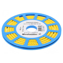 Markere Marcaj PVC galben 2,5-5mm -30° până la 80°C | Electronic-mag.ro | Componente Electronice