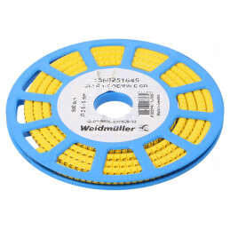 Markere Marcaj PVC galbenă 2,5-5mm -30÷80°C | Electronic-mag.ro | Componente Electronice