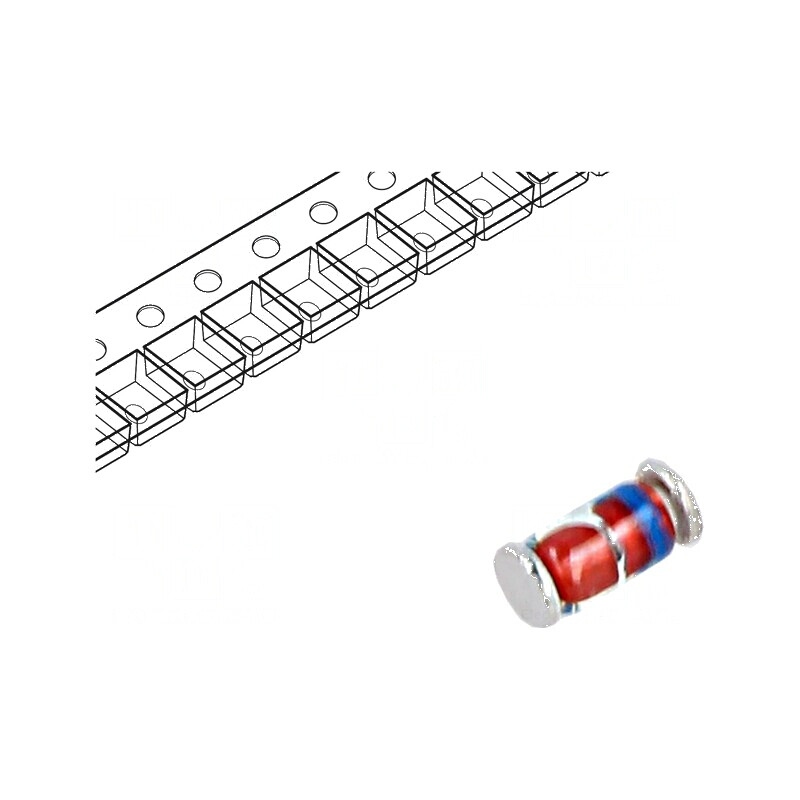 Diodă Zener 1W 5,1V 185mA SMD MELF glass ZMY | Electronic-mag.ro | Componente Electronice Diodă Zener 1W 5,1V 185mA SMD MELF glass ZMY | Electronic-mag.ro | Componente Electronice