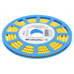 Markere Marcaj PVC galbenă 2,5-5mm -30÷80°C | Electronic-mag.ro | Componente Electronice