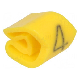 Markere Marcaj PVC Galben 4-5mm -30° până la 80°C | Electronic-mag.ro | Componente Electronice