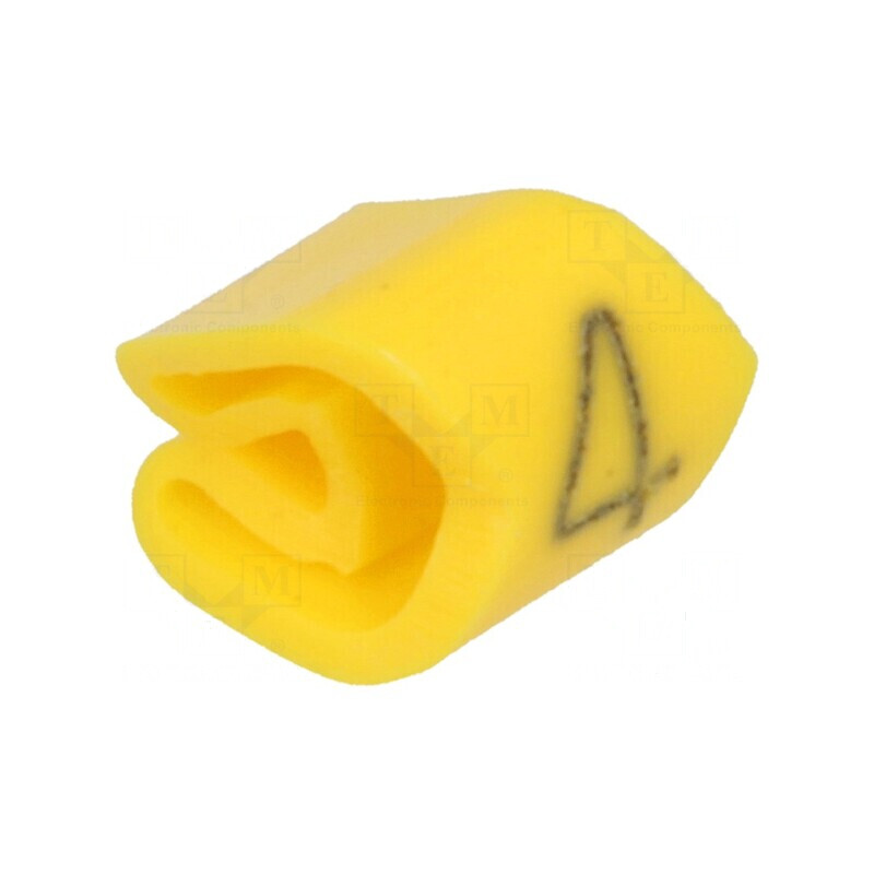 Markere Marcaj PVC Galben 4-5mm -30° până la 80°C | Electronic-mag.ro | Componente Electronice