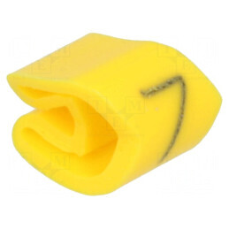 Markere de marcaj PVC galben 7 3÷5mm, temperatură -30÷80°C | Electronic-mag.ro | Componente Electronice