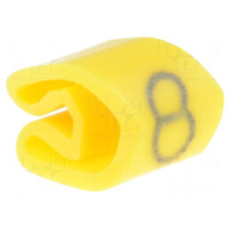 Markere Marcaj PVC Galben 8 3÷5mm -30÷80°C | Electronic-mag.ro | Componente Electronice