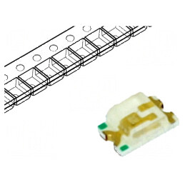 LED SMD 0805 Albastru 80-170mcd 2x1,25x0,7mm 120° 20mA | Electronic-mag.ro | Componente Electronice