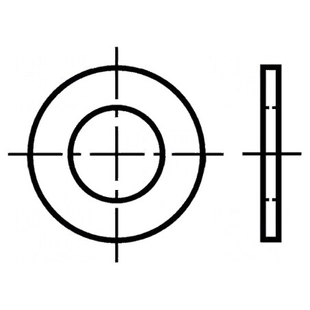 Şaibă rotundă M3,5 D8mm h0,5mm preşpan BN 1077 | Electronic-mag.ro | Componente Electronice