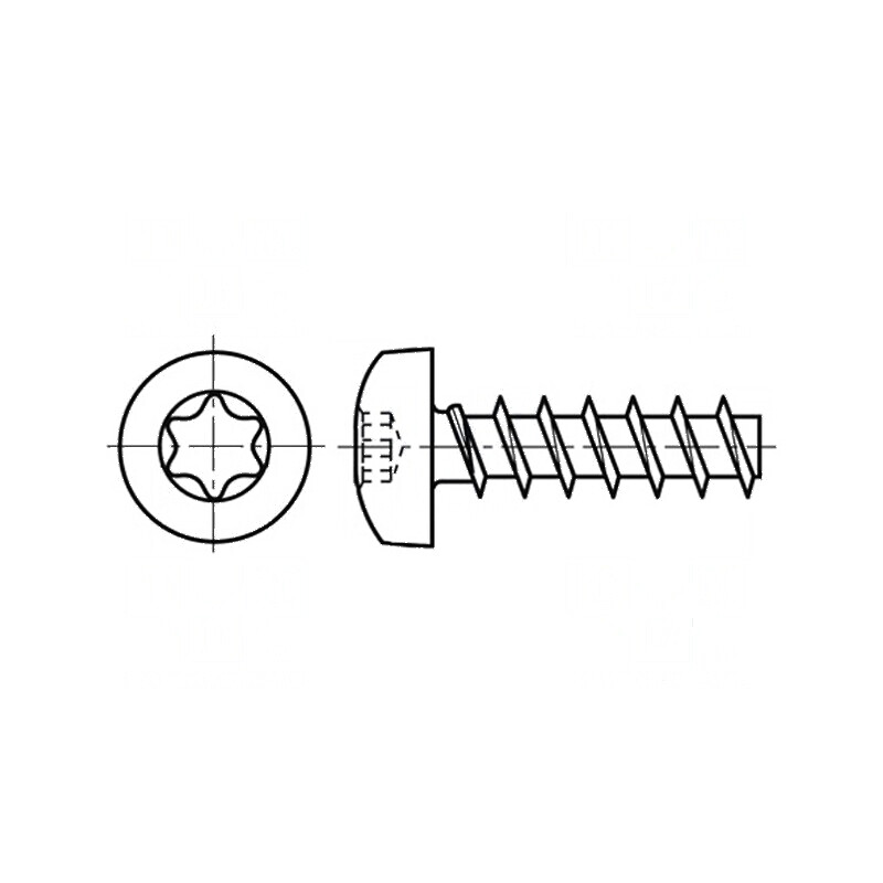 Şurub 3x10 Torx TX10 cu cap rotund din oțel inoxidabil A2 | Electronic-mag.ro | Componente Electronice