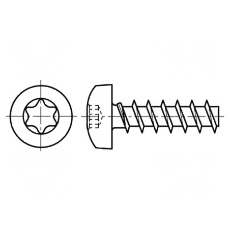 Şurub 3x10 Torx TX10 cu cap rotund din oțel inoxidabil A2 | Electronic-mag.ro | Componente Electronice
