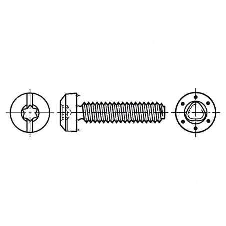 Şurub metalic 4x10 cu cap rotund crestat Torx® TX20 | Electronic-mag.ro | Componente Electronice