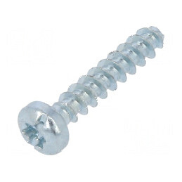 Şurub pentru plastic 4x14 mm cu cap rotund crestat Torx zincat | Electronic-mag.ro | Componente Electronice