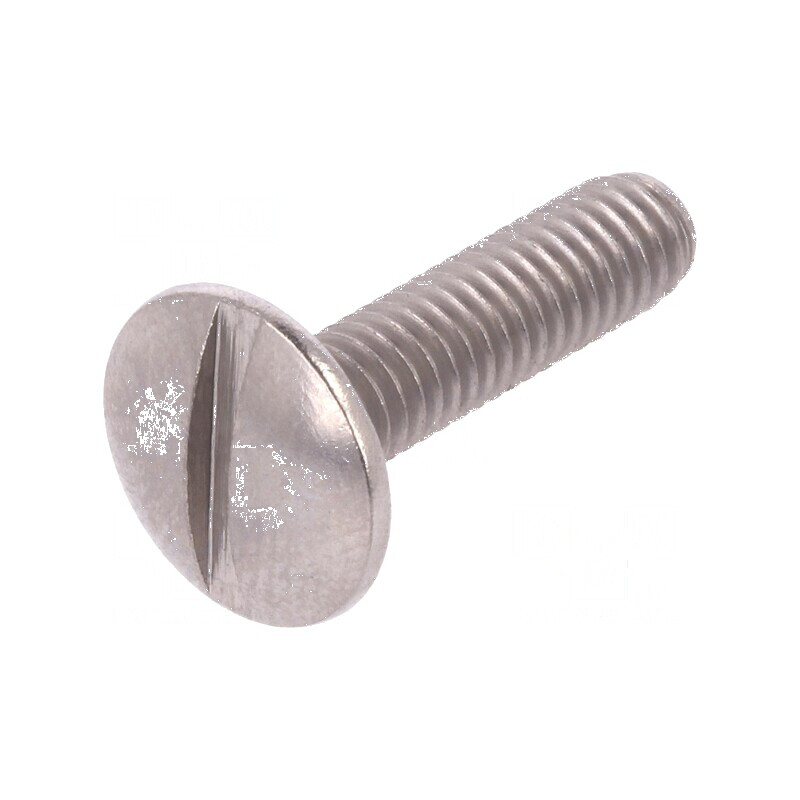 Şurub M4x16 cu cap buton crestat 1,2mm din oțel inoxidabil A2 | Electronic-mag.ro | Componente Electronice