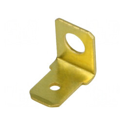 Terminal plat 6,3mm 0,8mm M4 neizolat alamă | Electronic-mag.ro | Componente Electronice
