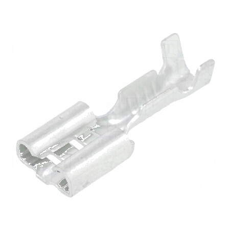 Terminal plat 6,3mm mamă 0,5÷1mm2 crimpat pe cablu | Electronic-mag.ro | Componente Electronice