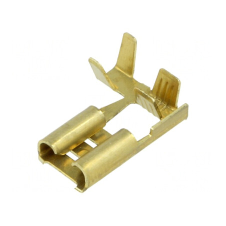 Terminal plat 6,3mm mamă 1,5÷2,5mm² crimpat pe cablu | Electronic-mag.ro | Componente Electronice