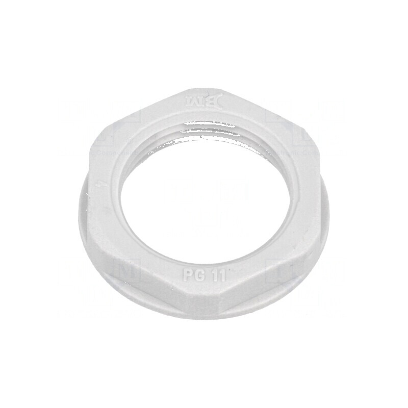 Piuliță PG11 poliamidă 24mm gri | Electronic-mag.ro | Componente Electronice