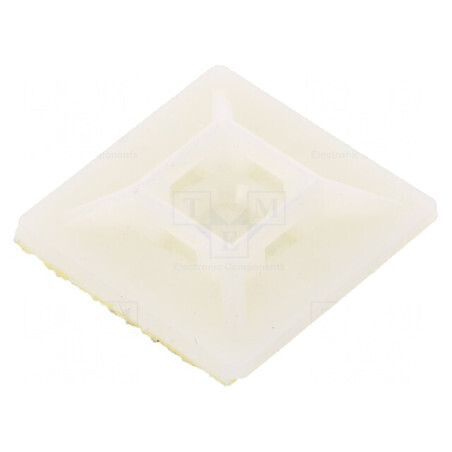 Element de susținere autoadeziv poliamidă UL94V-2 natural | Electronic-mag.ro | Componente Electronice