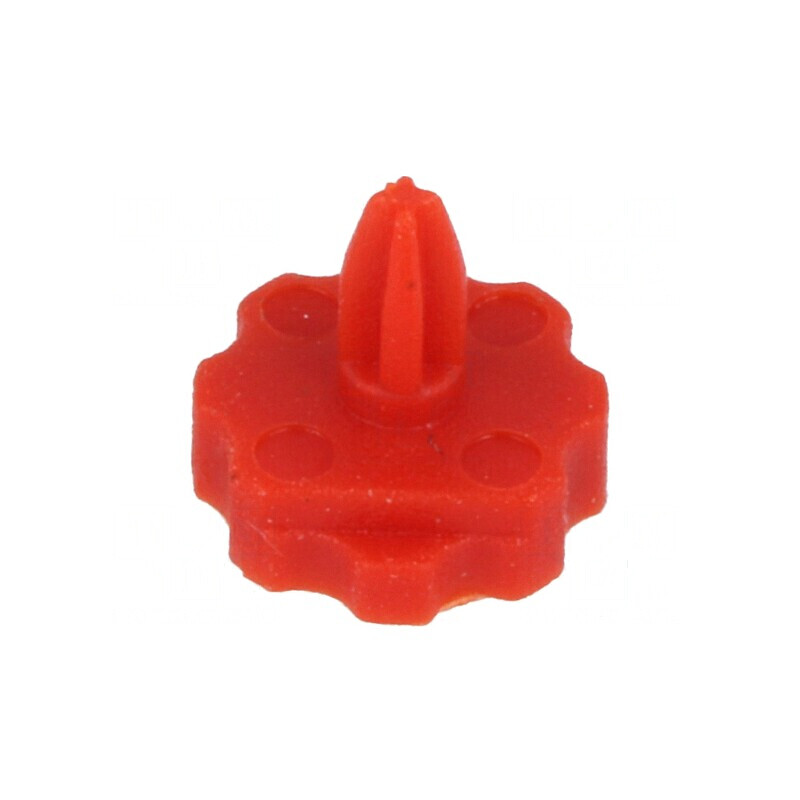 Buton rotativ cu indicator roșu Ø6,3mm pentru trimere | Electronic-mag.ro | Componente Electronice