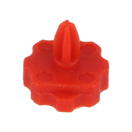 Buton rotativ cu indicator roșu Ø6,3mm pentru trimere | Electronic-mag.ro | Componente Electronice