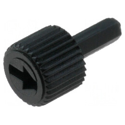 Buton rotativ negru 10,8mm pentru ax | Electronic-mag.ro | Componente Electronice